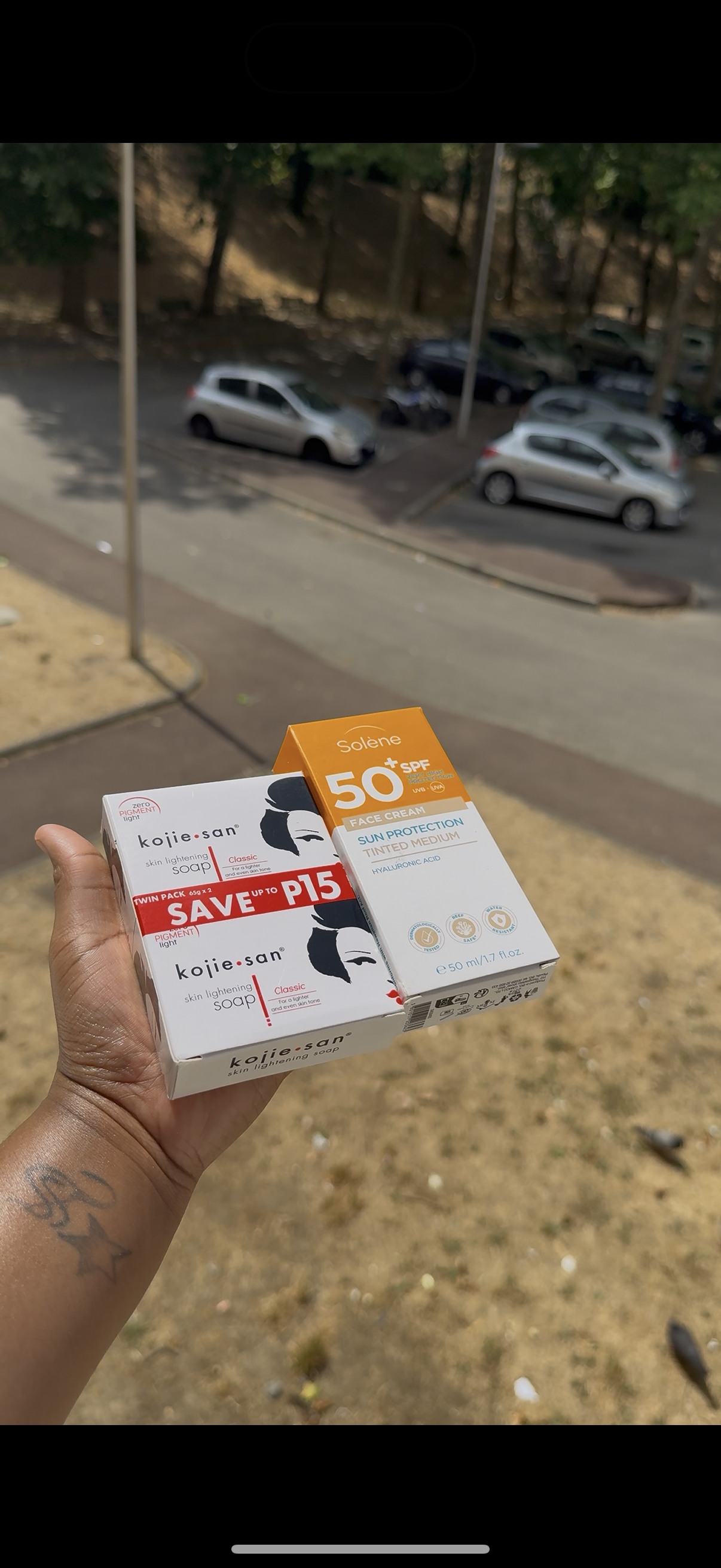 Duo Kojie San & crème solaire