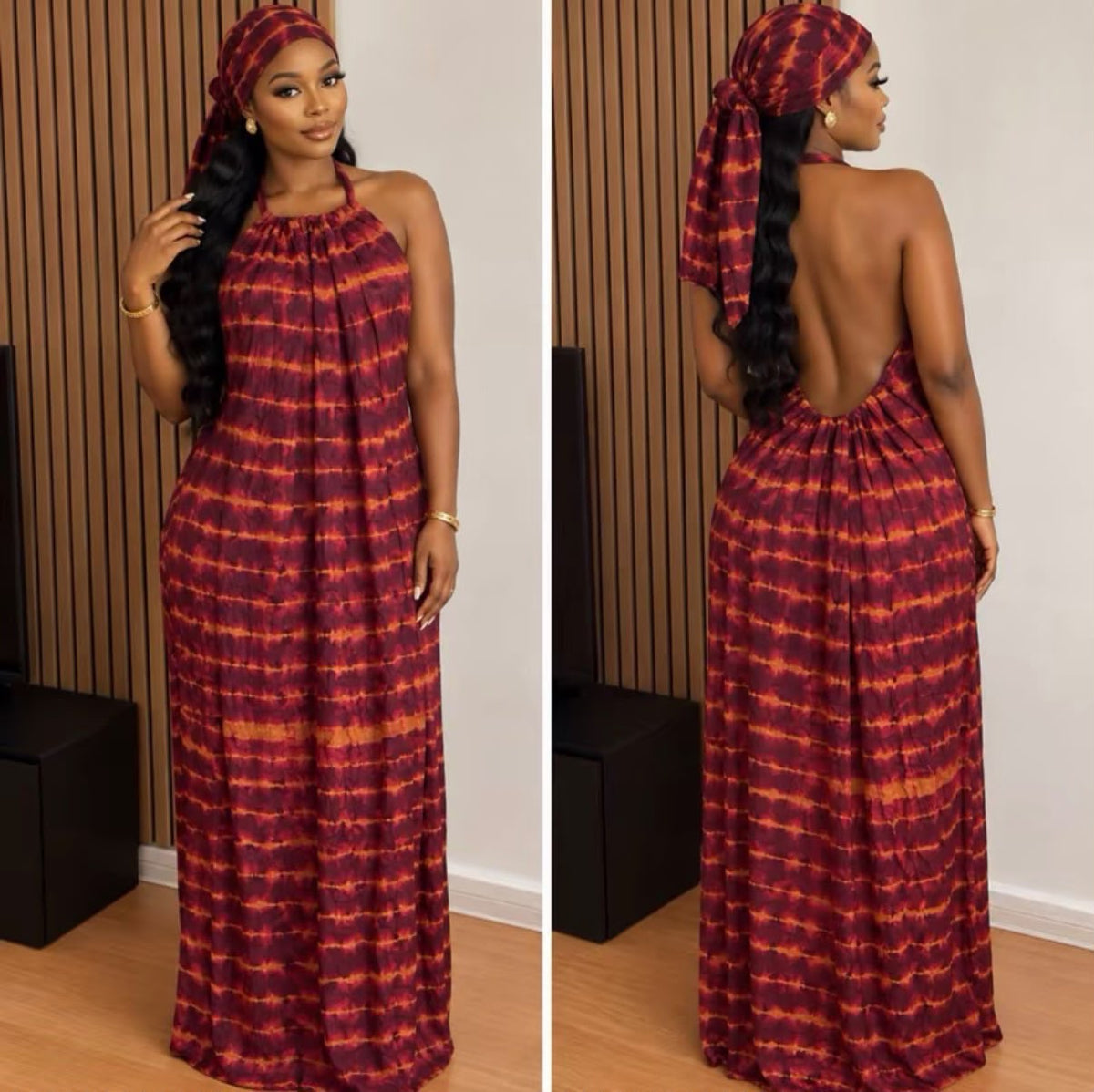 Robe à dos nu