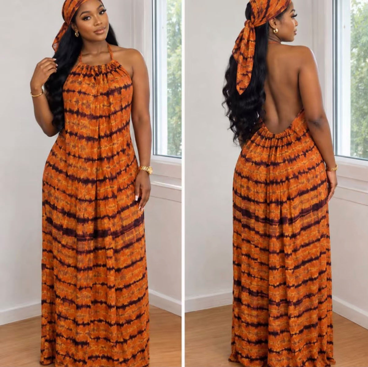 Robe à dos nu