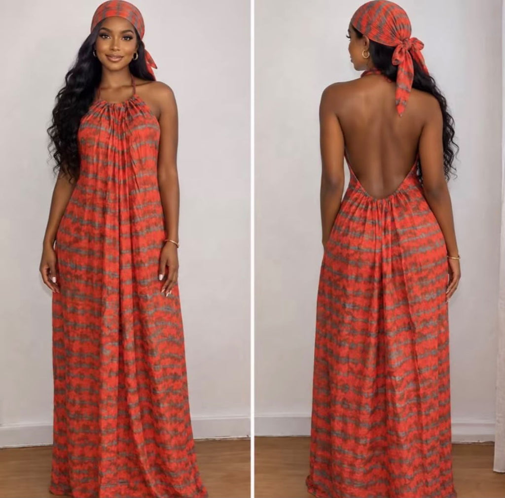 Robe à dos nu