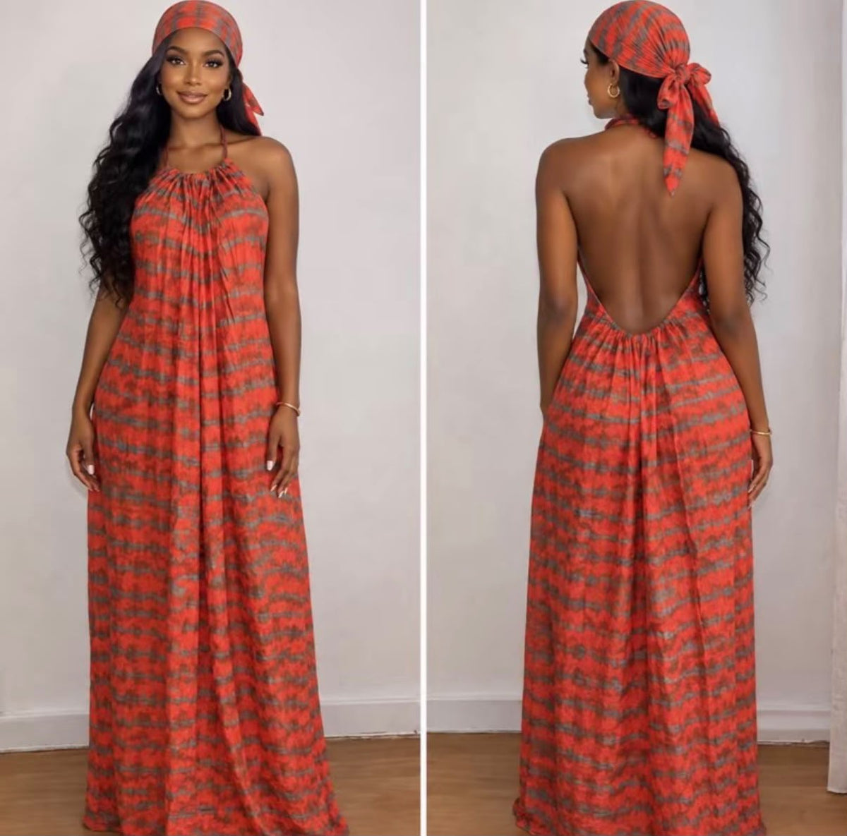 Robe à dos nu