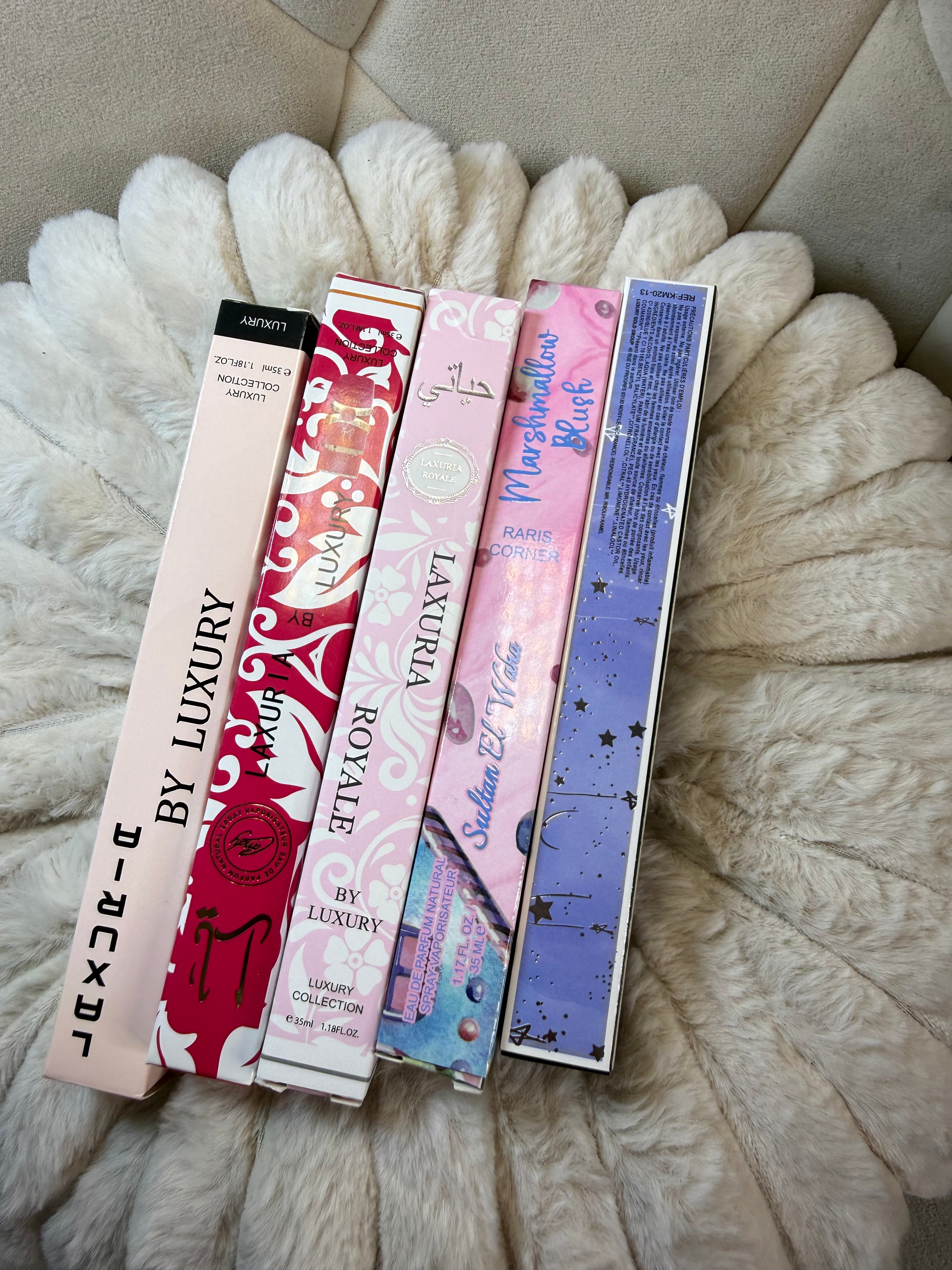 Lot de 5 parfums luxuria
