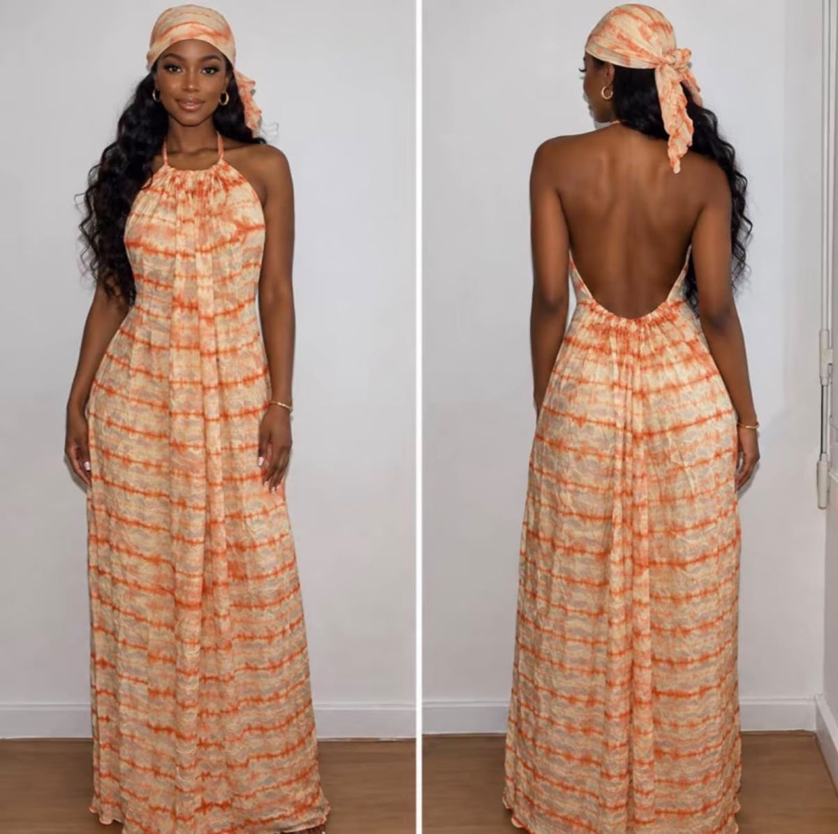 Robe à dos nu