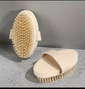 Brosse corporelle à poils en bois naturel
