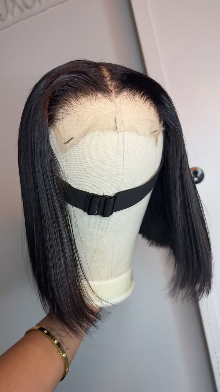 Bob Virgin hair 🫧☺️ lace Hd closure  5x5