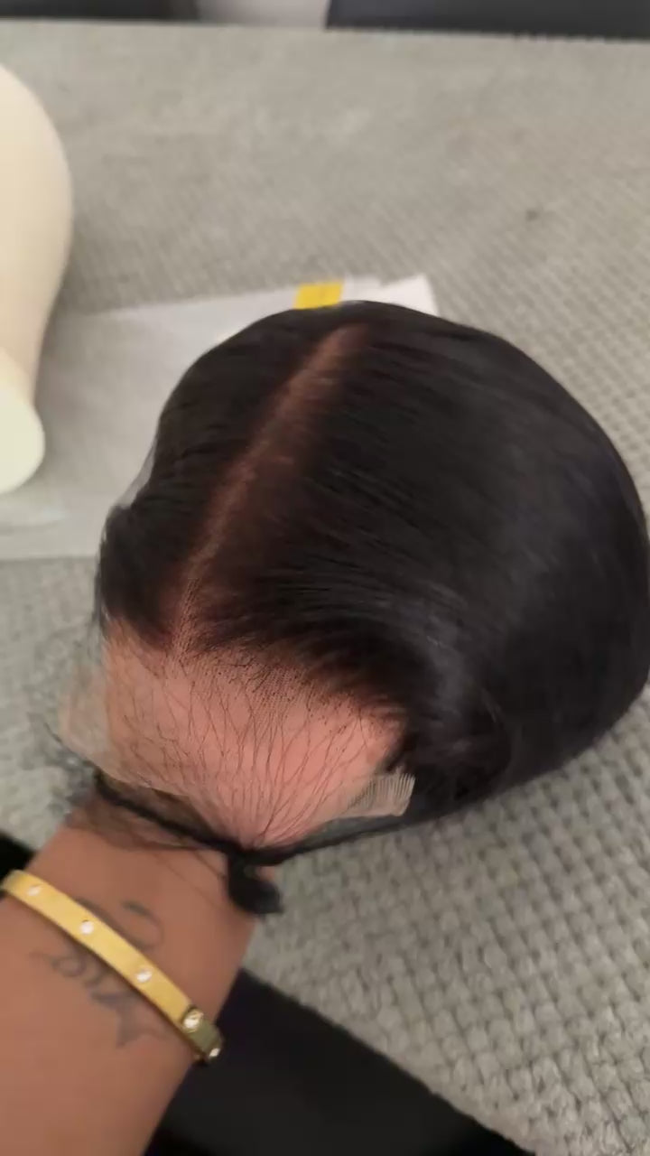 Bob Virgin hair 🫧☺️ lace Hd closure  5x5